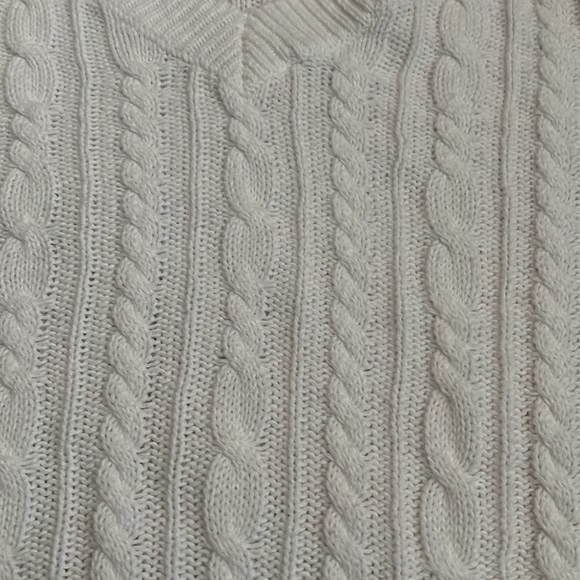 Women’s Croft & Barrow white sweater M - Picture 3 of 5